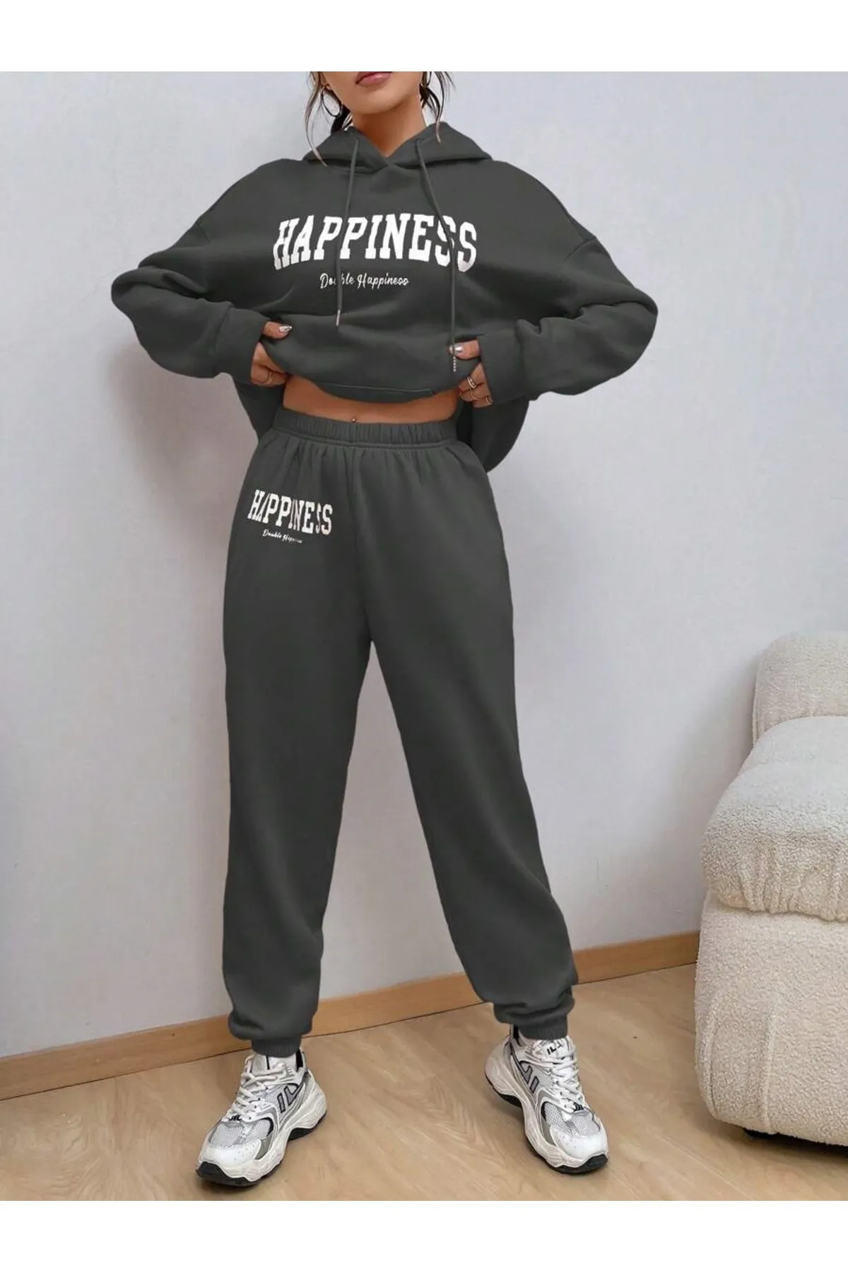 MOONBULL  Sport-Sweatsuit Set - Grau - Regular Fit