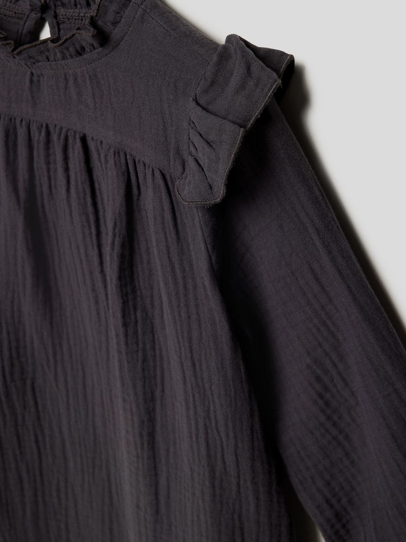 Kleid mit Rüschen Modell 'KMGTHYRA' in graphit