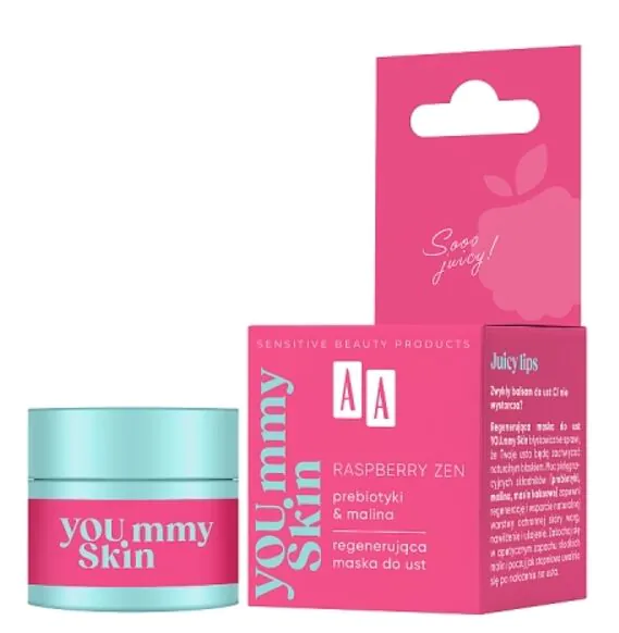 AA You.Mmy Skin Raspberry Zen регенеришућа маска за усне