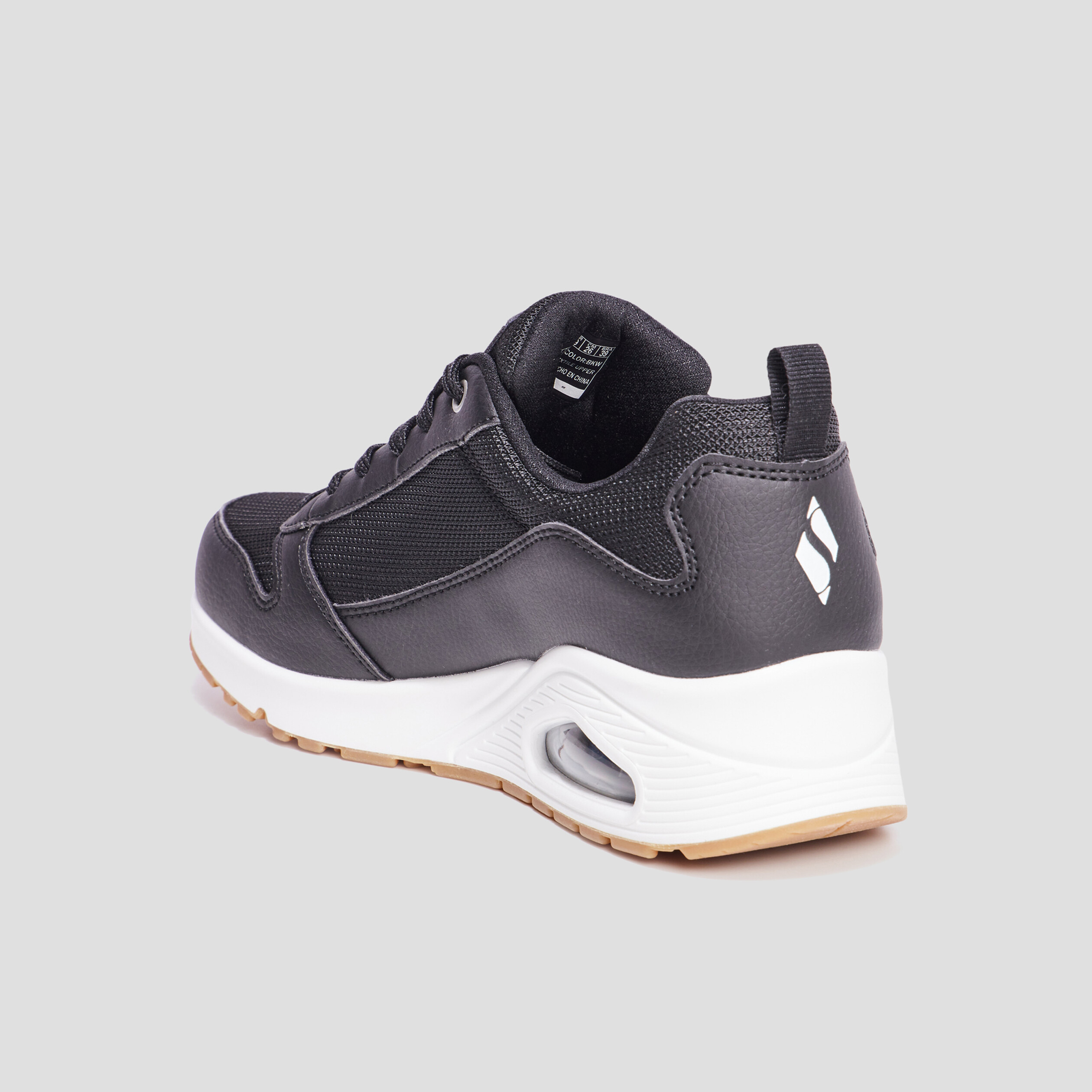 Baskets running mémoire forme Skechers noir femme | La Halle