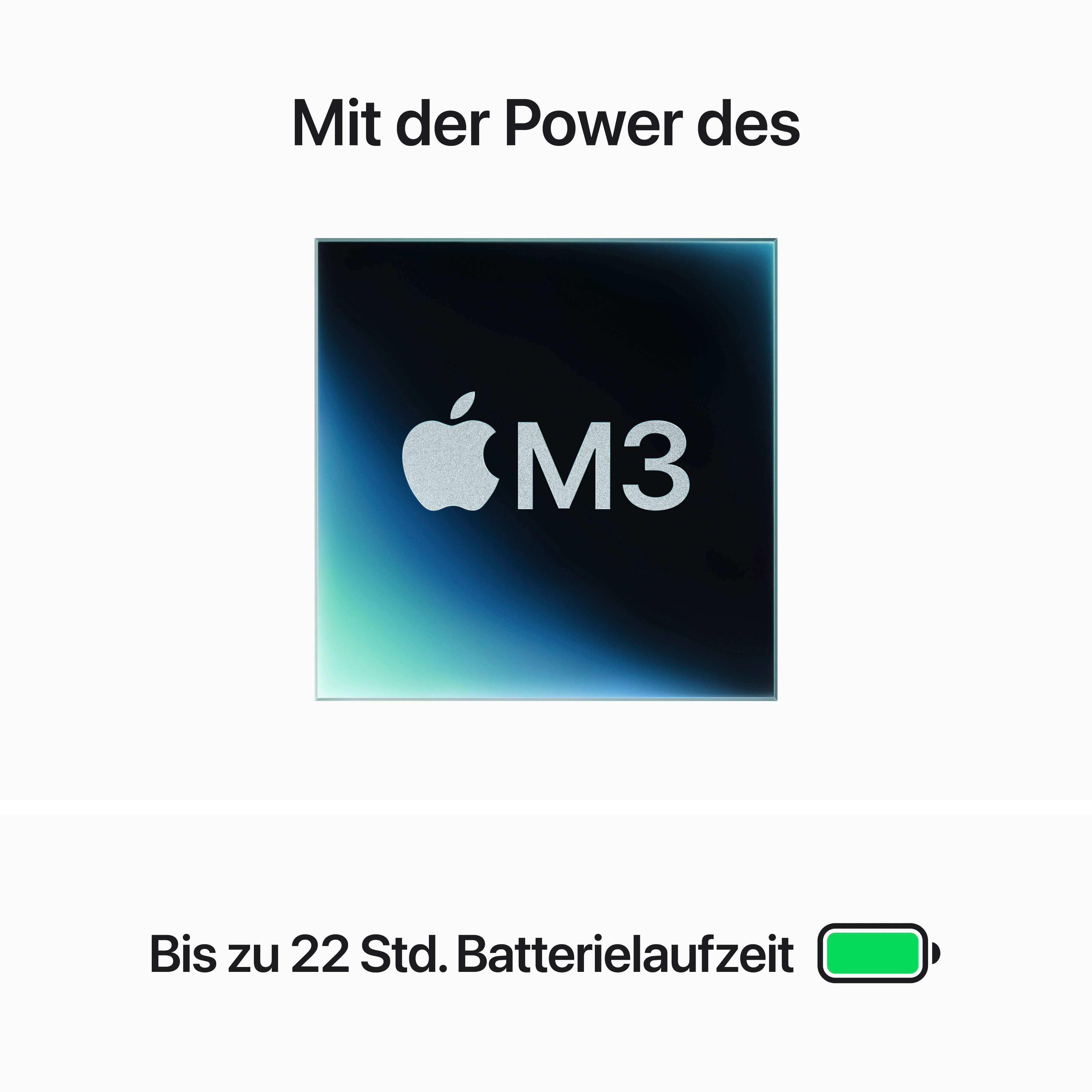 Apple MacBook Pro 14'' Notebook (35,97 cm/14,2 Zoll, Apple M3, 10-Core GPU, 1000 GB SSD)