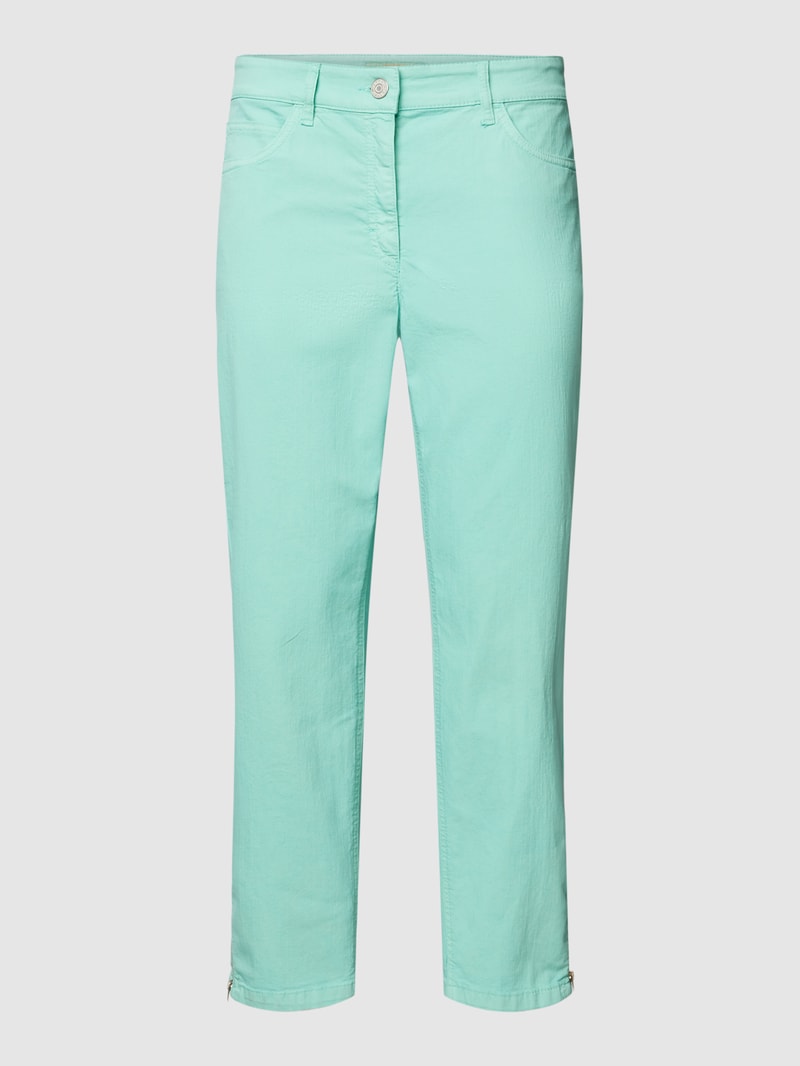 Straight Fit Jeans im 5-Pocket-Design Modell 'CORA' in mint