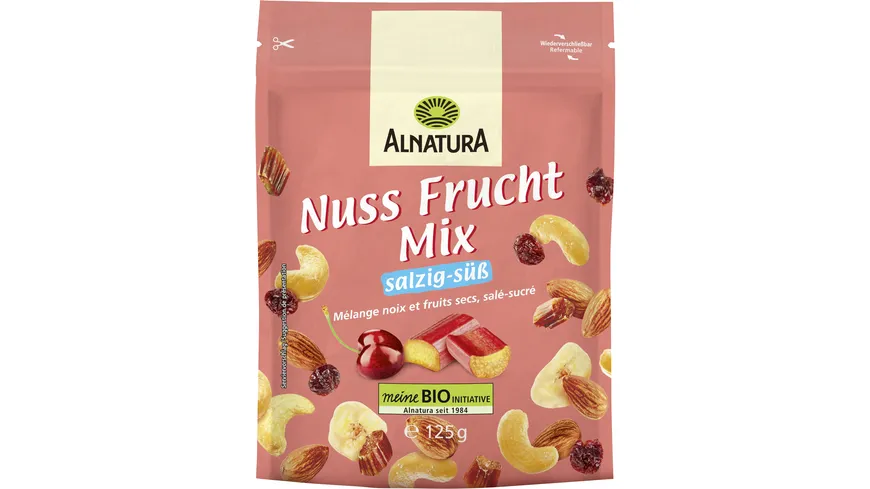 Alnatura Bio Nuss Frucht Mix salzig-süß 125 g
