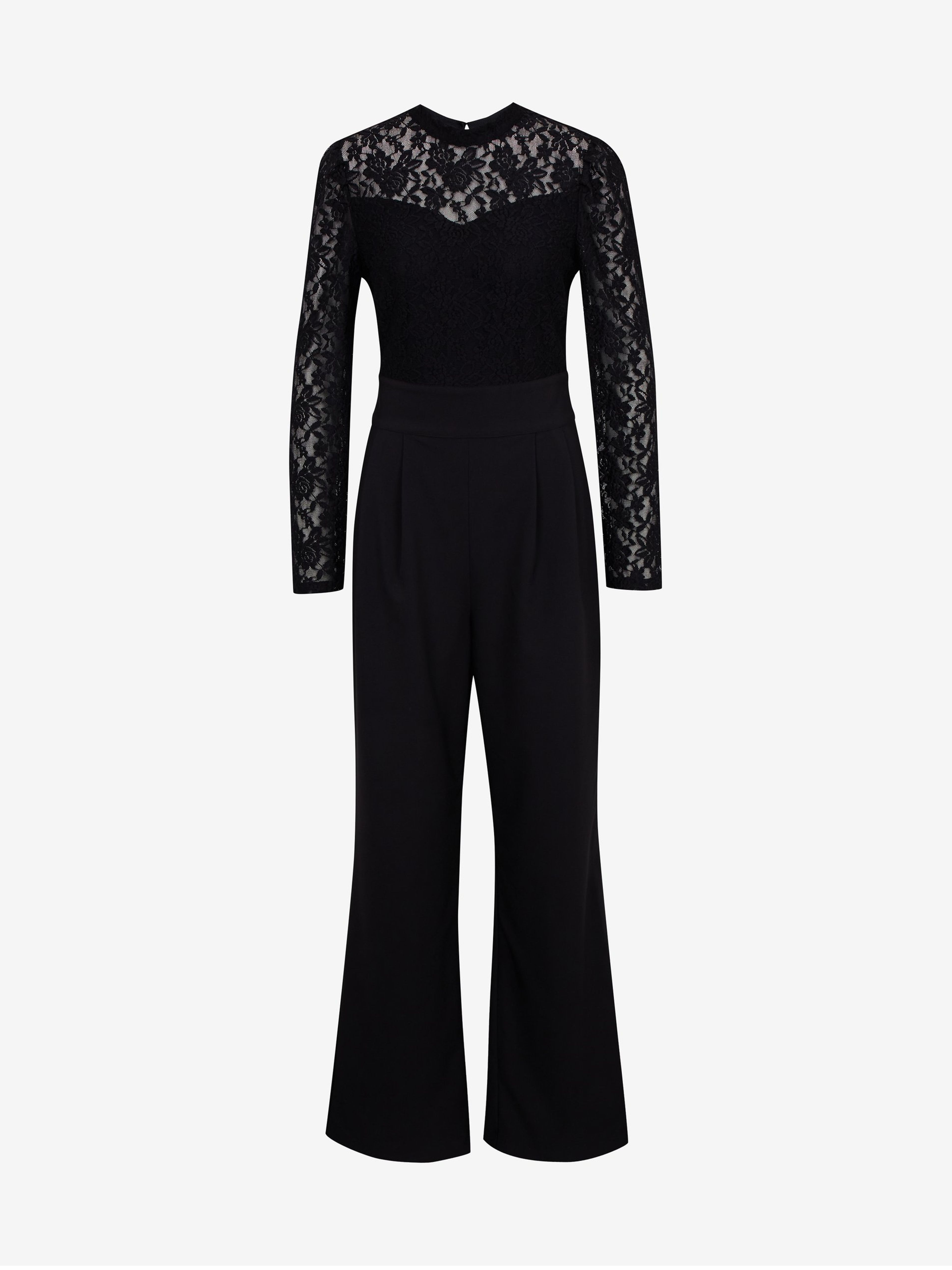 Schwarzer Damen-Jumpsuit mit Spitzendetail ORSAY