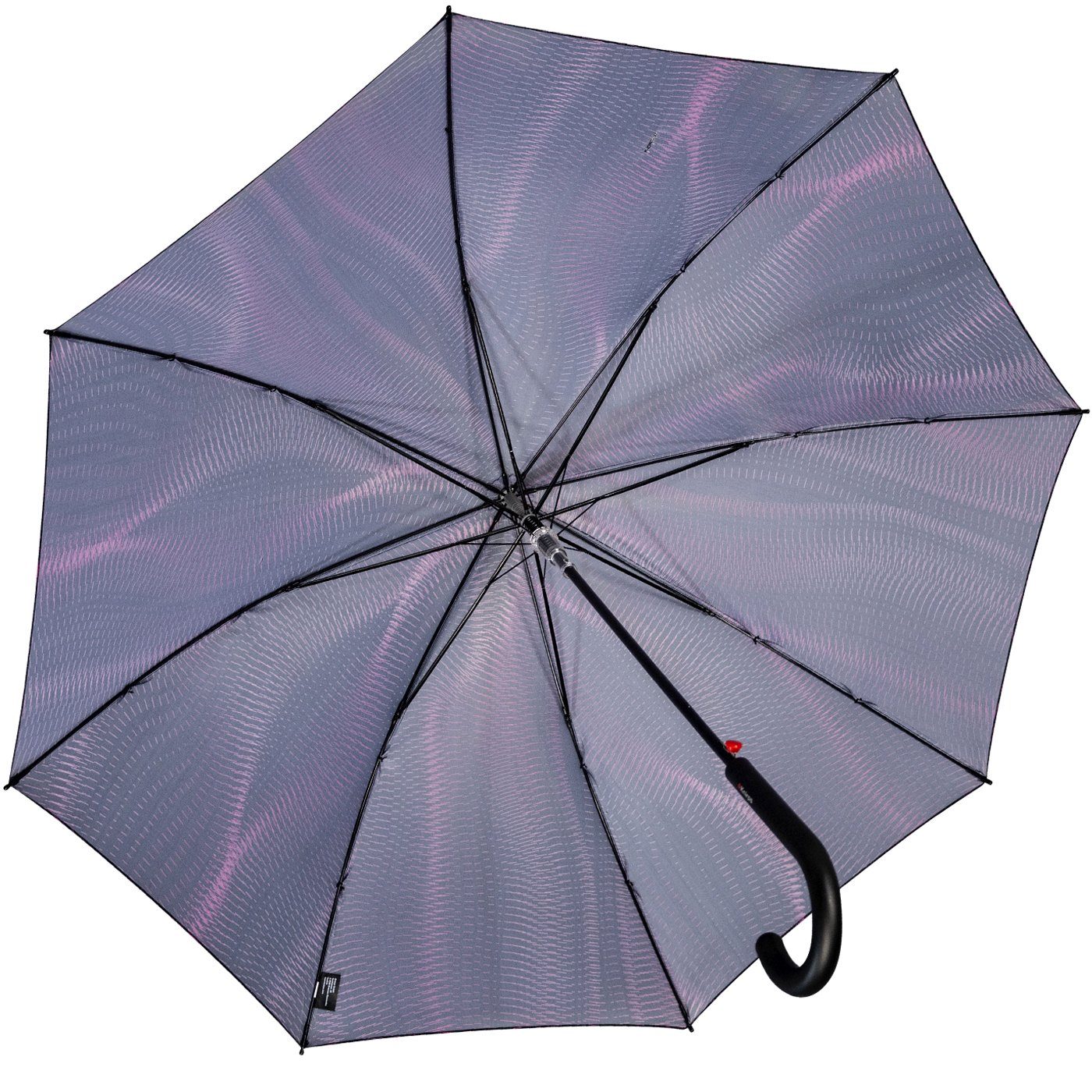Knirps® Langregenschirm E.703 Damen-Stockschirm mit Auf-Automatik, mit filigranem Linien-Muster - Sound sunset