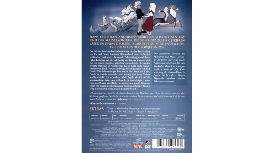 Die Schneekönigin (1957) (Filmjuwelen / DEFA-Märchen)