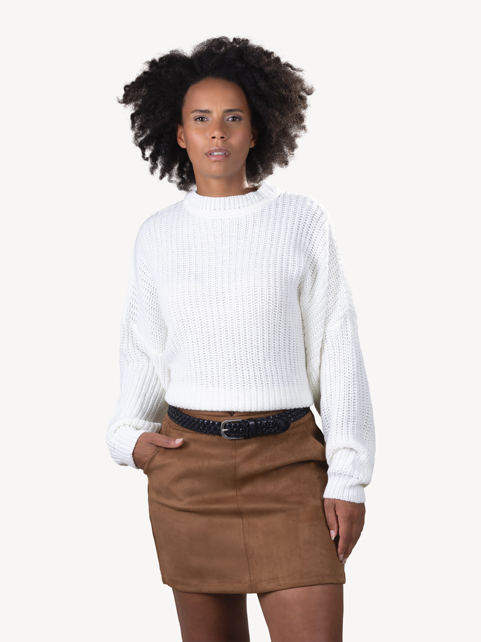 Ceinture en cuir - noir