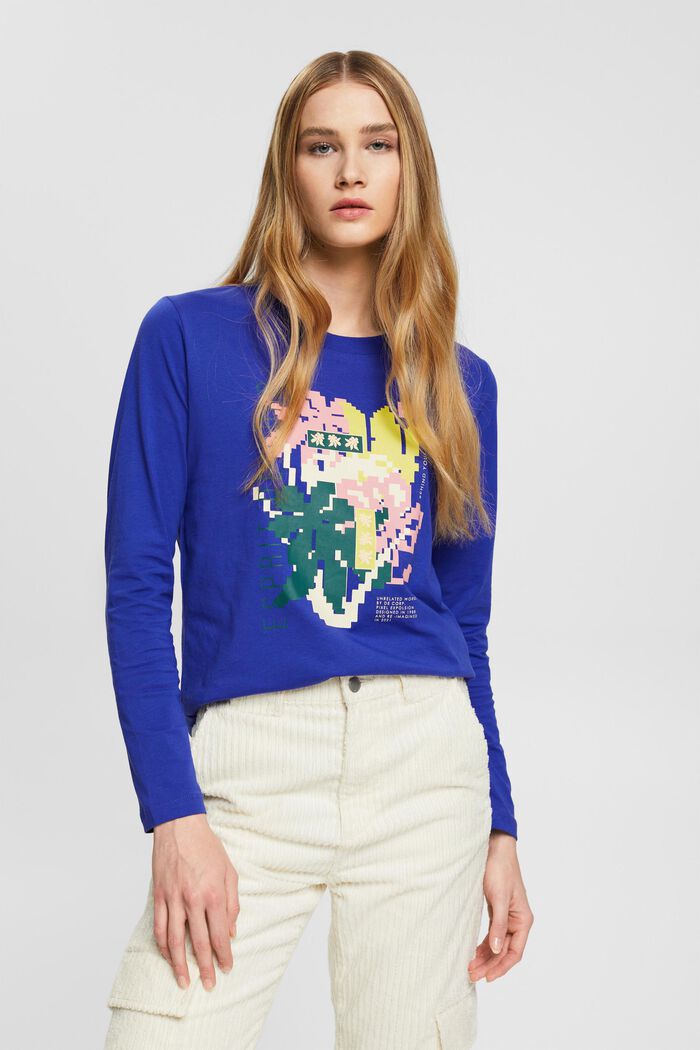 Longsleeve mit Retro-Print