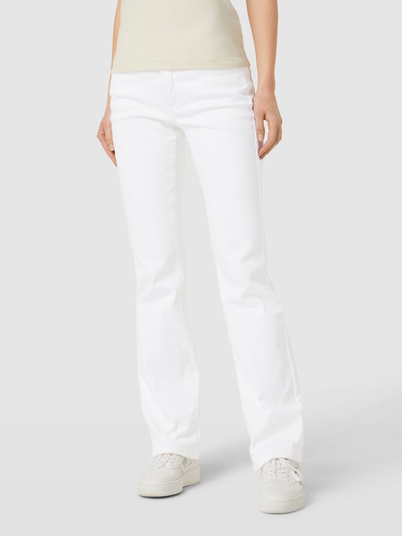 Flared Cut Jeans im 5-Pocket-Design Modell 'PARIS' in weiß