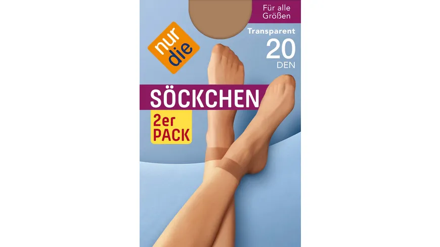 NUR DIE Damen Söckchen 20 DEN perle