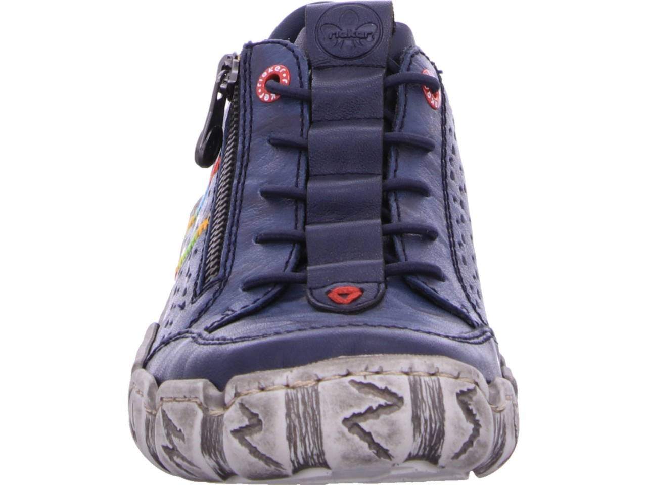 RIEKER Sportliche Slipper blau