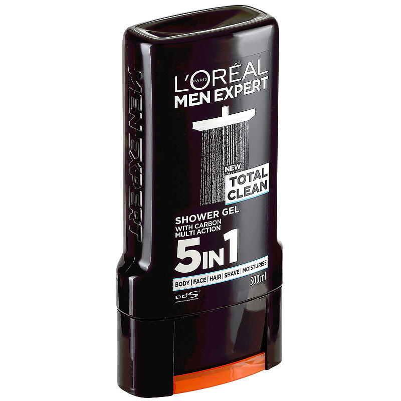 Loreal Dusjsåpe Men Expert 300 ml, Total Clean