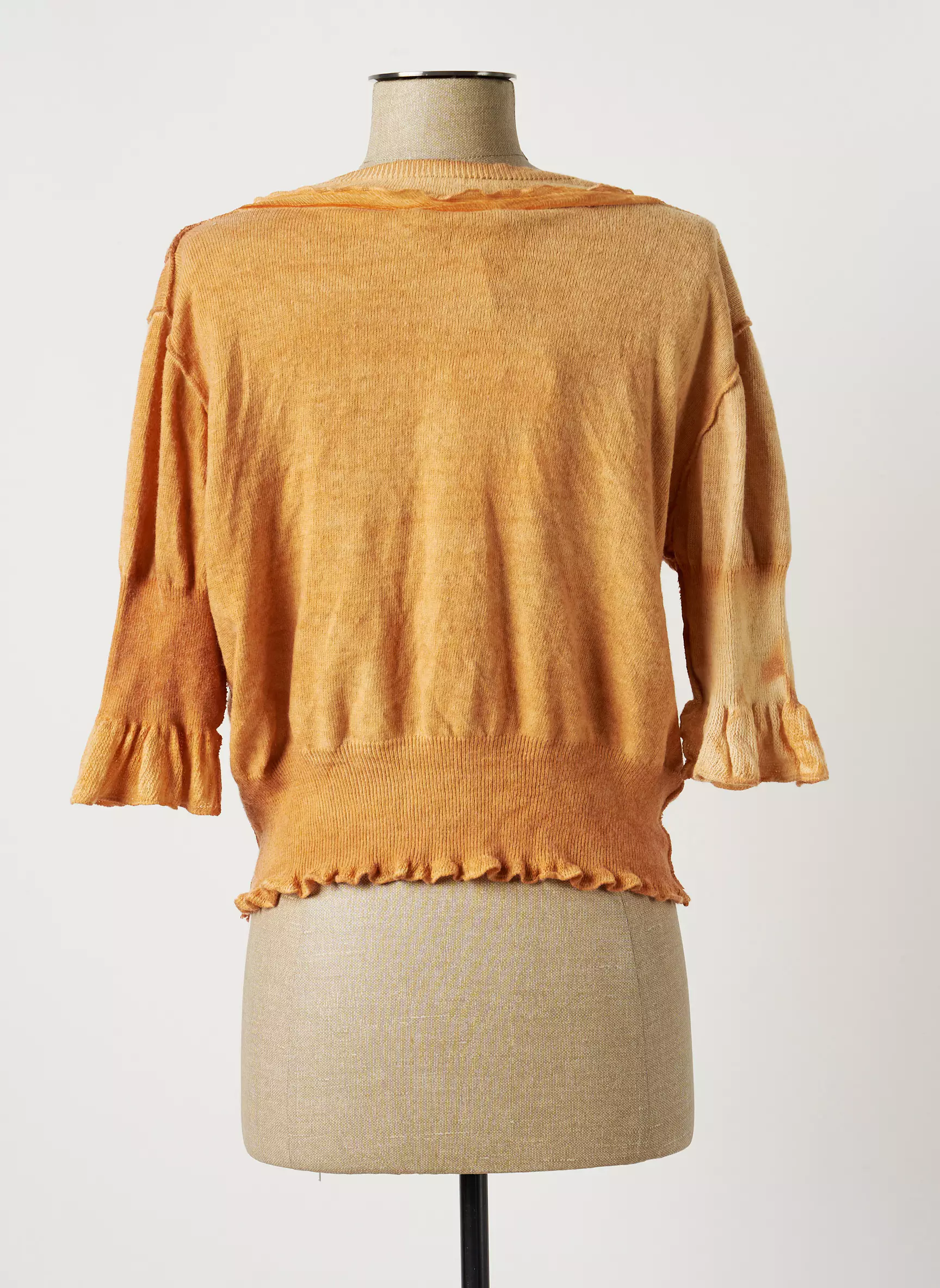 Elisa Cavaletti Gilets Manches Courtes Femme couleur orange