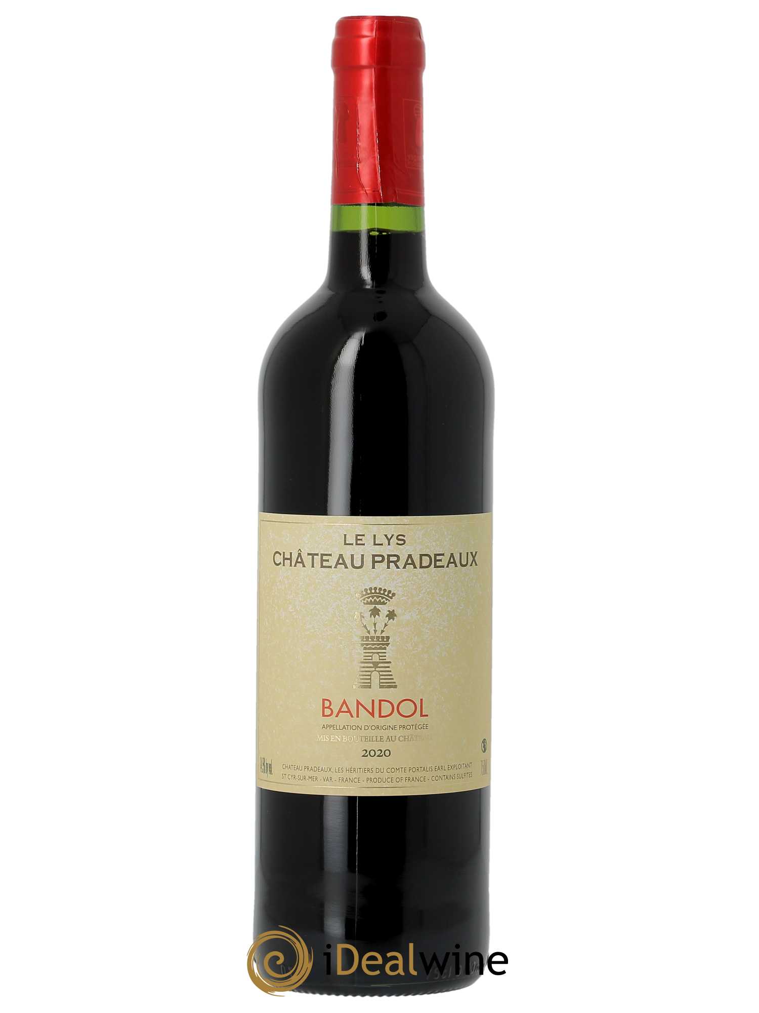 Bandol Château Pradeaux Le Lys Famille Portalis  2020 - Lot de 1 Bouteille