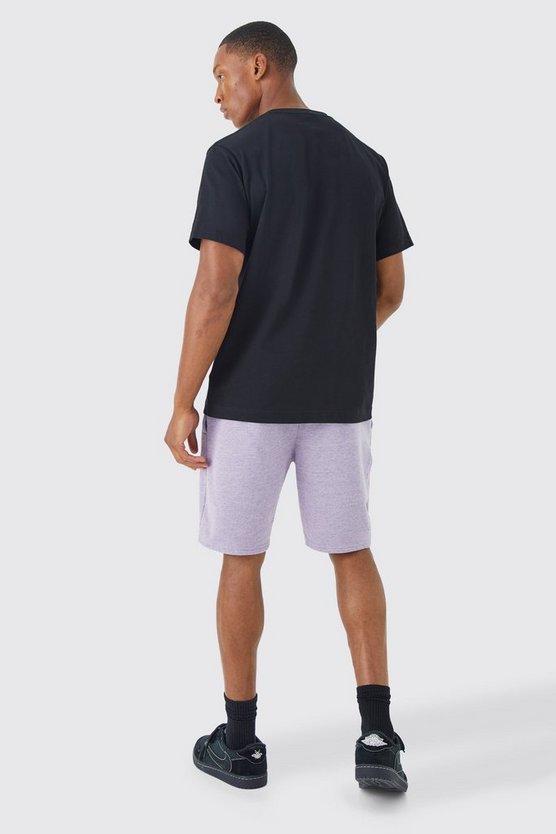 Lockere Shorts mit Herz-Print