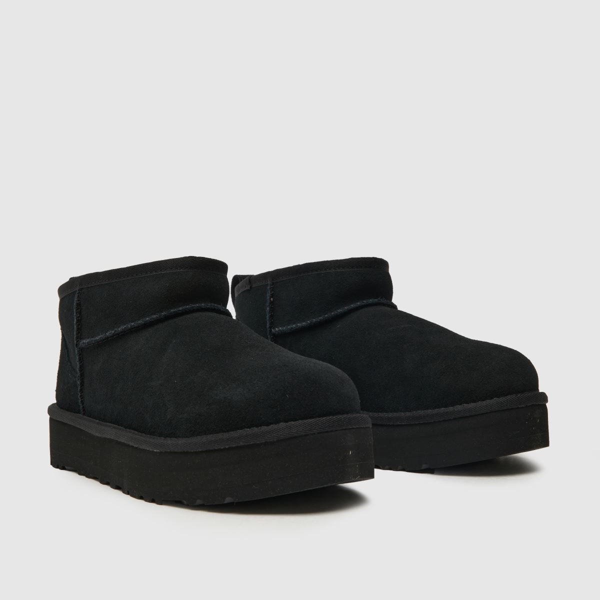 Ugg Classic Ultra Mini Platform Ifjúsági Csizma Fekete