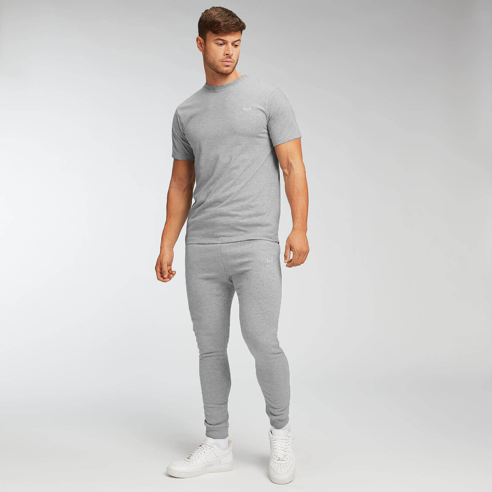 T-shirt MP pour hommes – Gris chiné