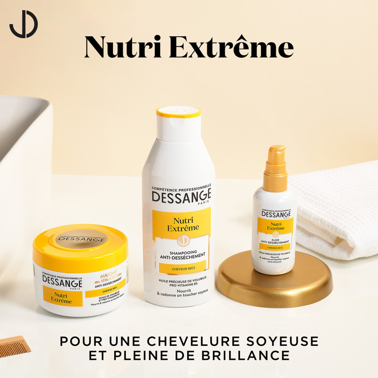 Dessange Nutri-Extrême Shampooing Anti-déssèchement Huile de Volubilis