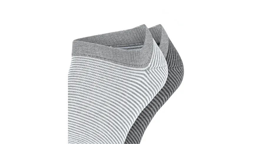ESPRIT Herren Sneaker Socken Allover Stripe SN 2er Pack grey