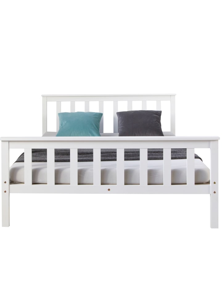 Homestyle4u Holzbett 140x200 in Weiß günstig kaufen 140 x 200 cm