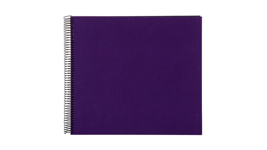 goldbuch Spiralalbum Leinen, lila 30x34 cm