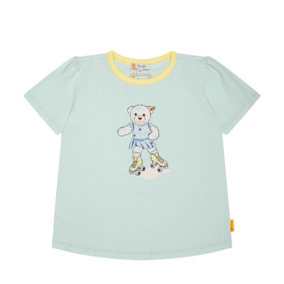 T-Shirt kurzarm, hellblau für Mädchen