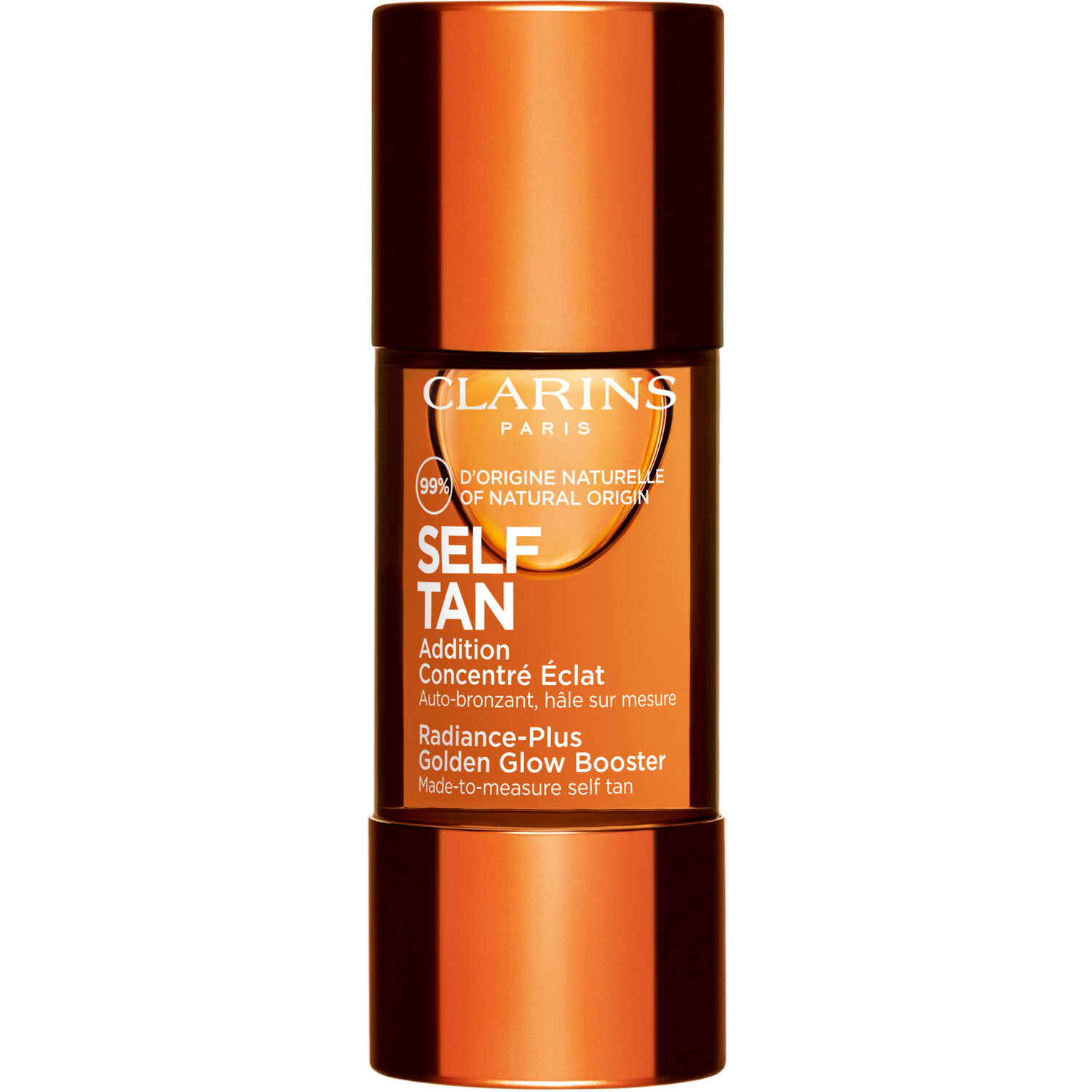 Clarins Self Tan Addition Concentré Eclat Auto-Bronzant Visage, Hâle sur mesure
