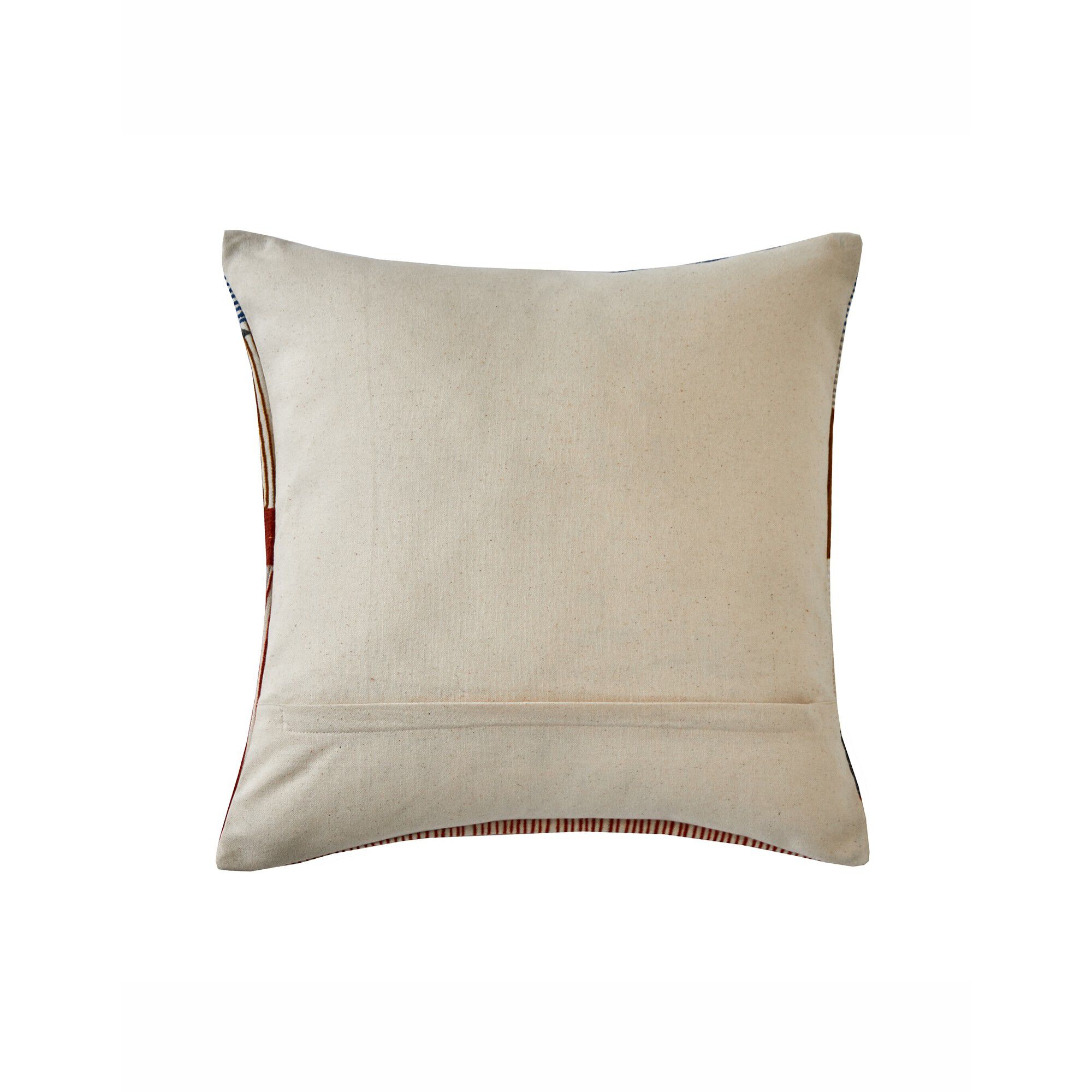 Coussin brodé motif demi-sphères