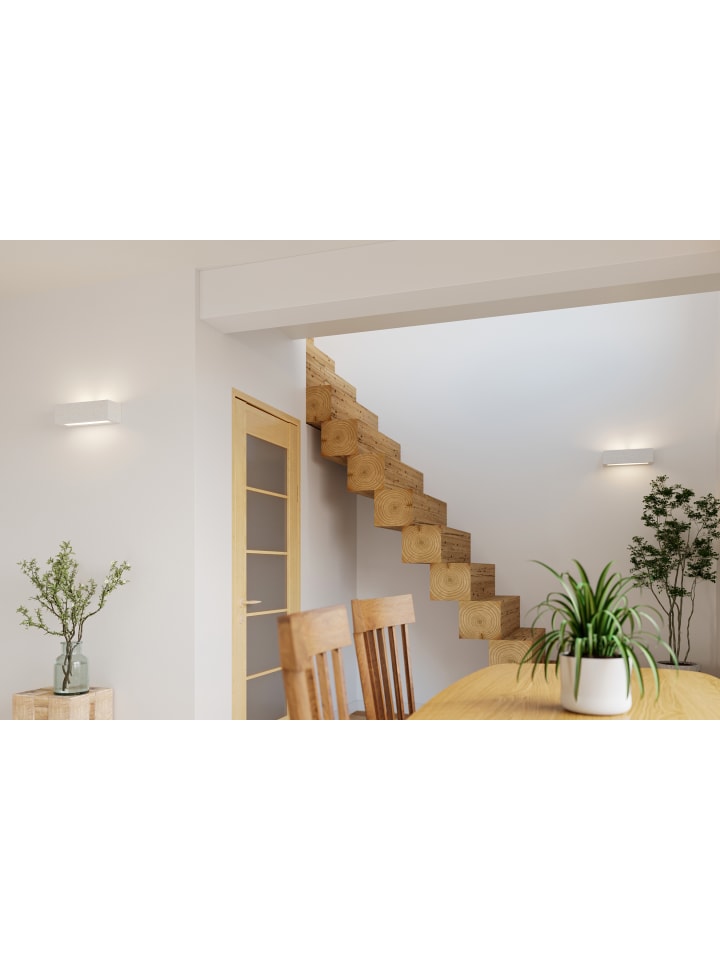 Nice Lamps Wandleuchte VEGA in Keramik weiß rechteckig moderne lampe E27 LED NICE LAMPS günstig kaufen onesize