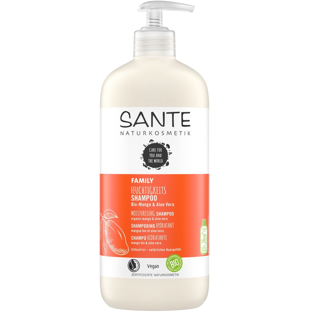 sante Shampooing Hydratant Mangue Bio Aloe vera, 500ml Shampooings