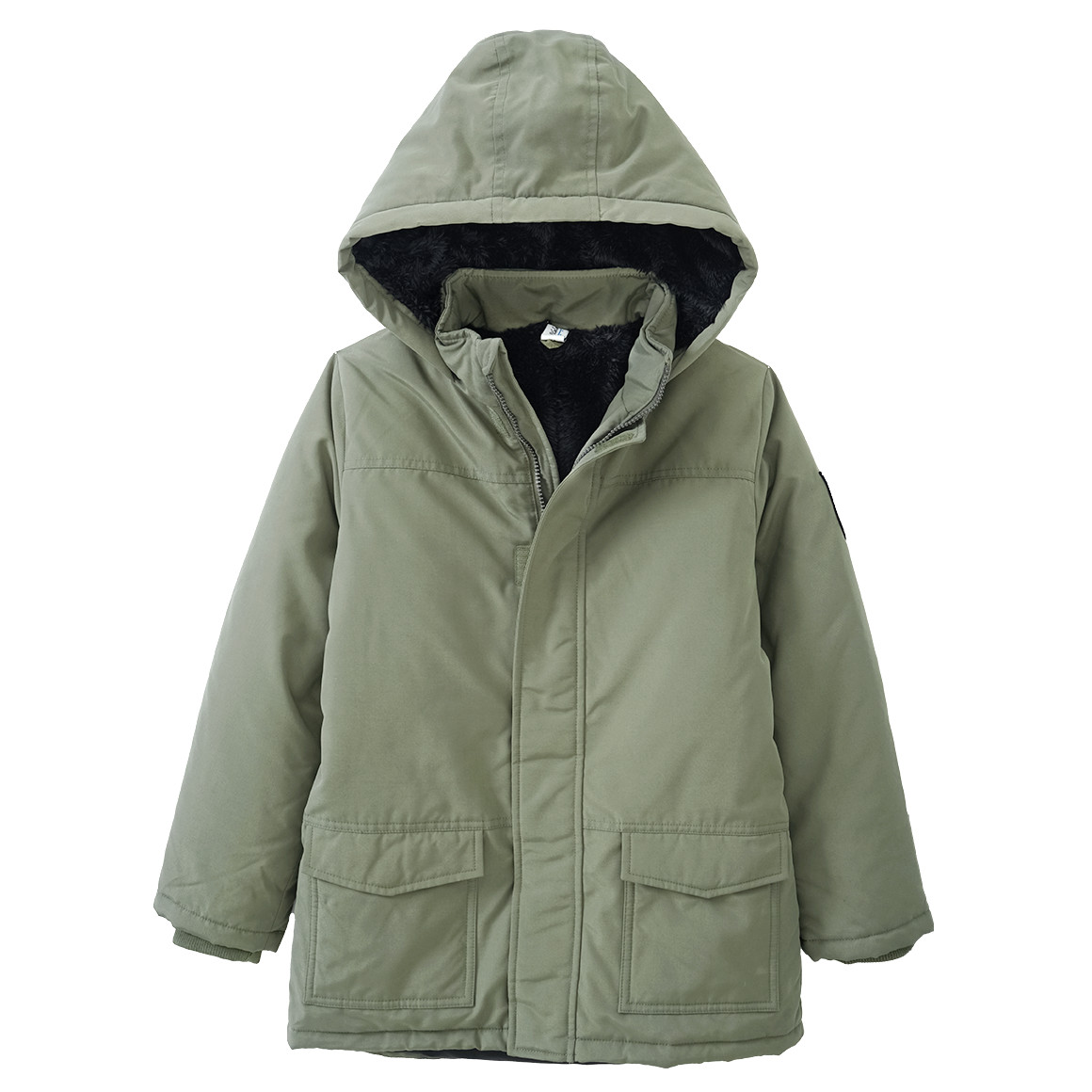 Jungen Parka mit Teddyplüsch