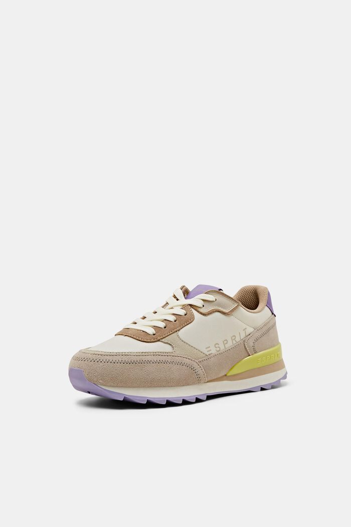 Mehrfarbige Sneaker mit echtem Leder