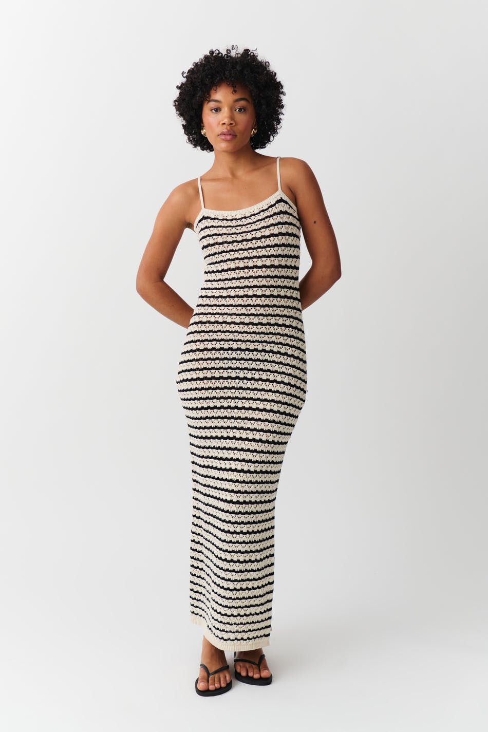 Stripe knitted dress