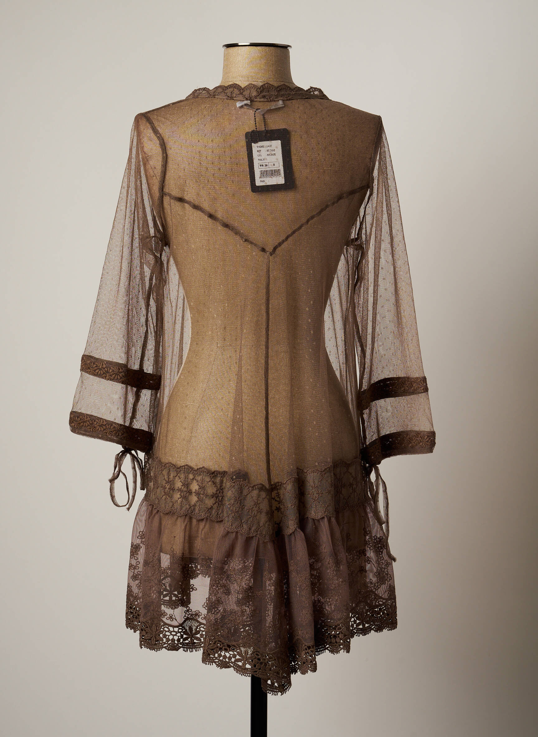 Lauren Vidal Tuniquemanchelongue Femme couleur marron