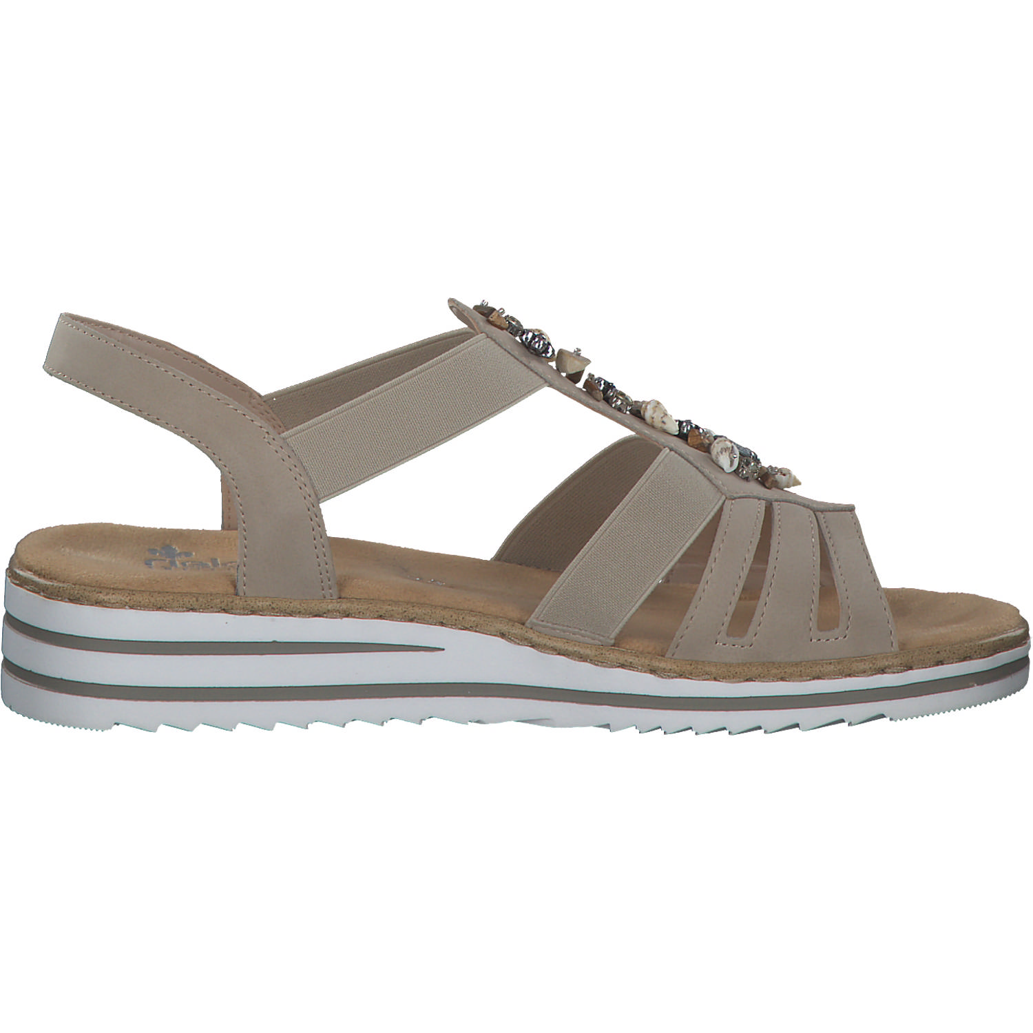 Rieker V0649, Keilsandaletten, Damen, ginger