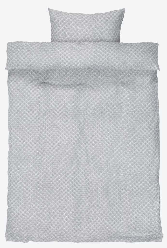 BEATE Crepe BEATE 140x200 graues Basic-Bettwäscheset