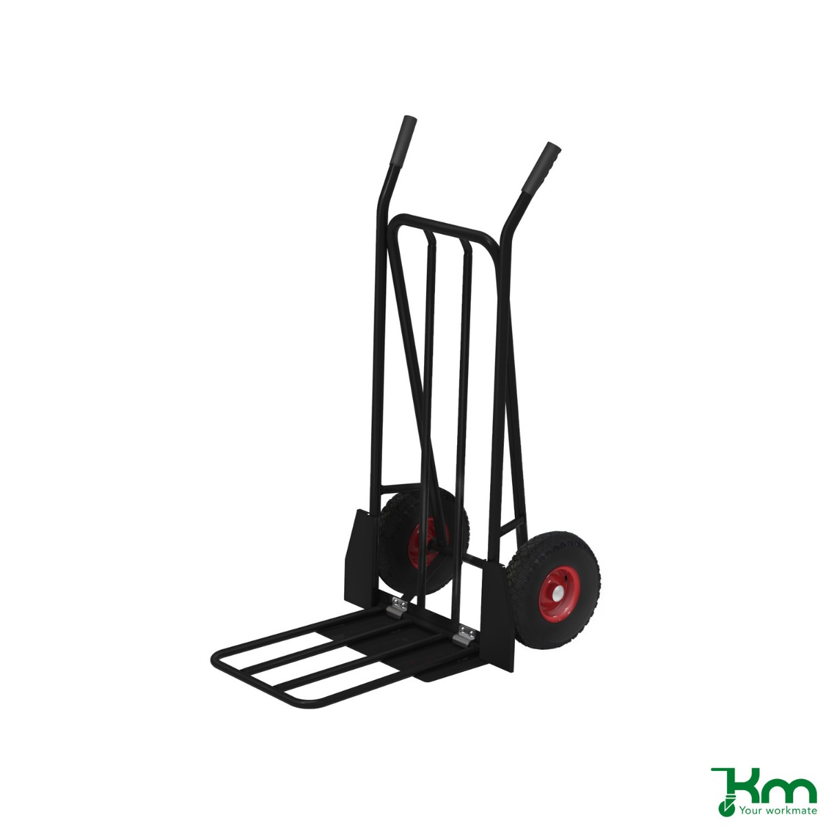 Carrello manuale Tretal 207.030 con tubo in acciaio e pala pieghevole, portata 250 kg.