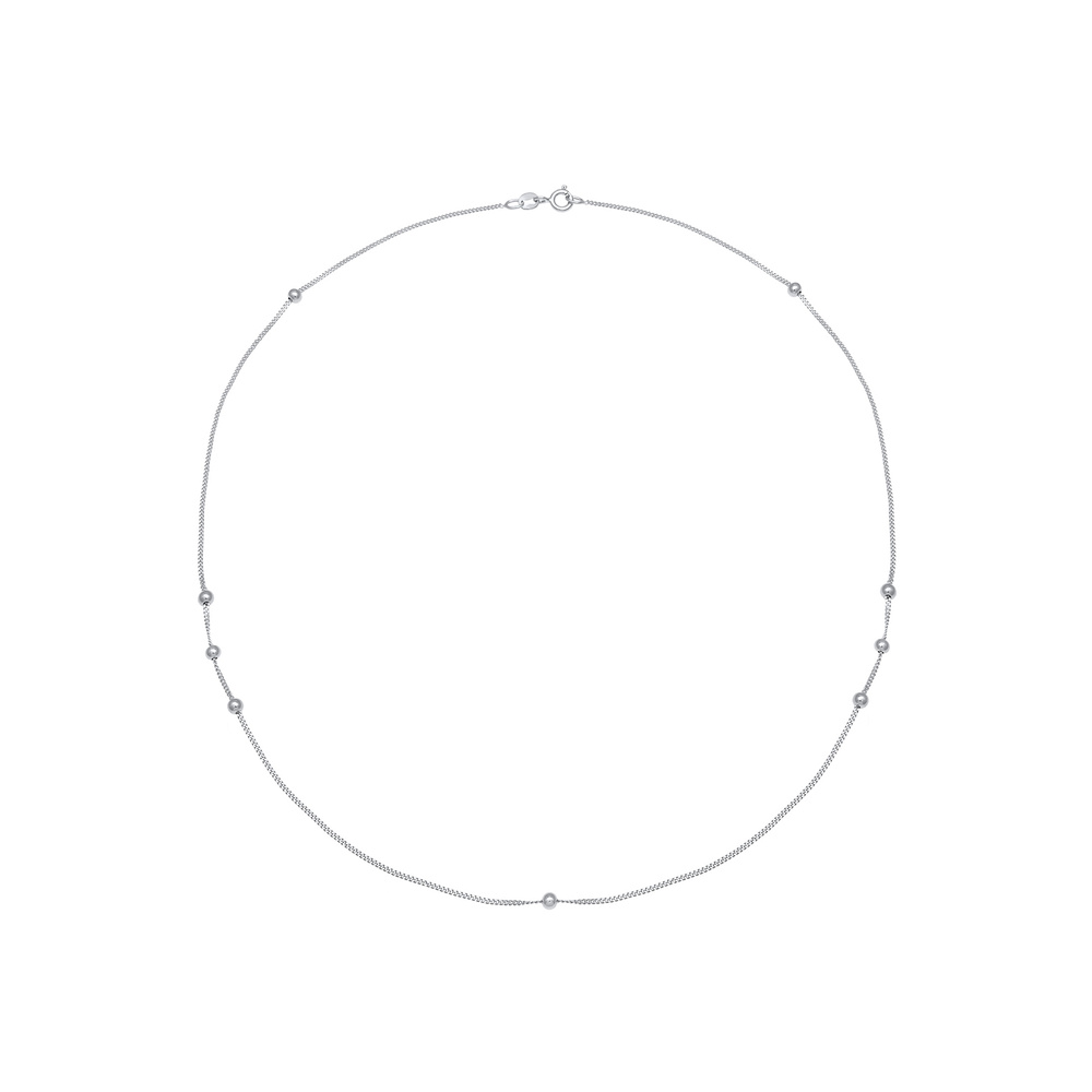 Elli Elli Collier Boules de gourmette pour femmes Tendance minimale de base en argent  Bijoux