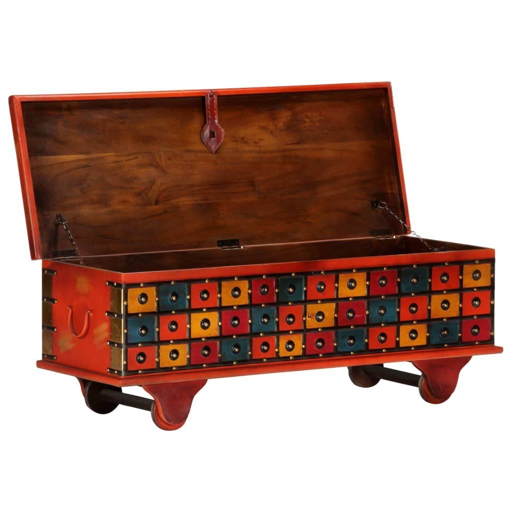 vidaXL Aufbewahrungsbox Aufbewahrungstruhe Rot 110 x 40 x 40 cm Massivholz Akazie