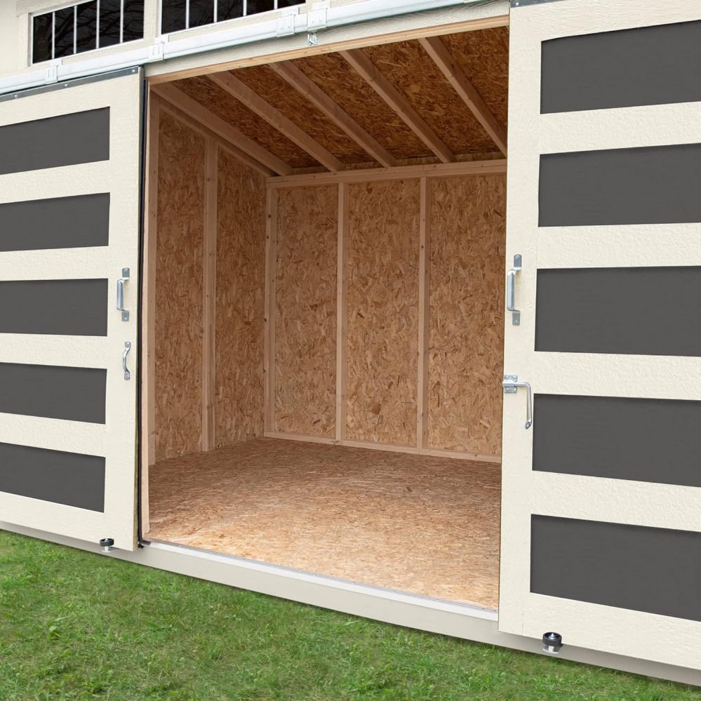 Handy Home Products Palisade 12x8 DIY Wooden Storage Shed (With Floor)