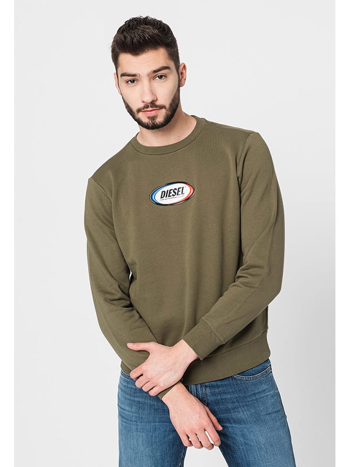 Diesel Clothes Sweatshirt in Khaki günstig kaufen