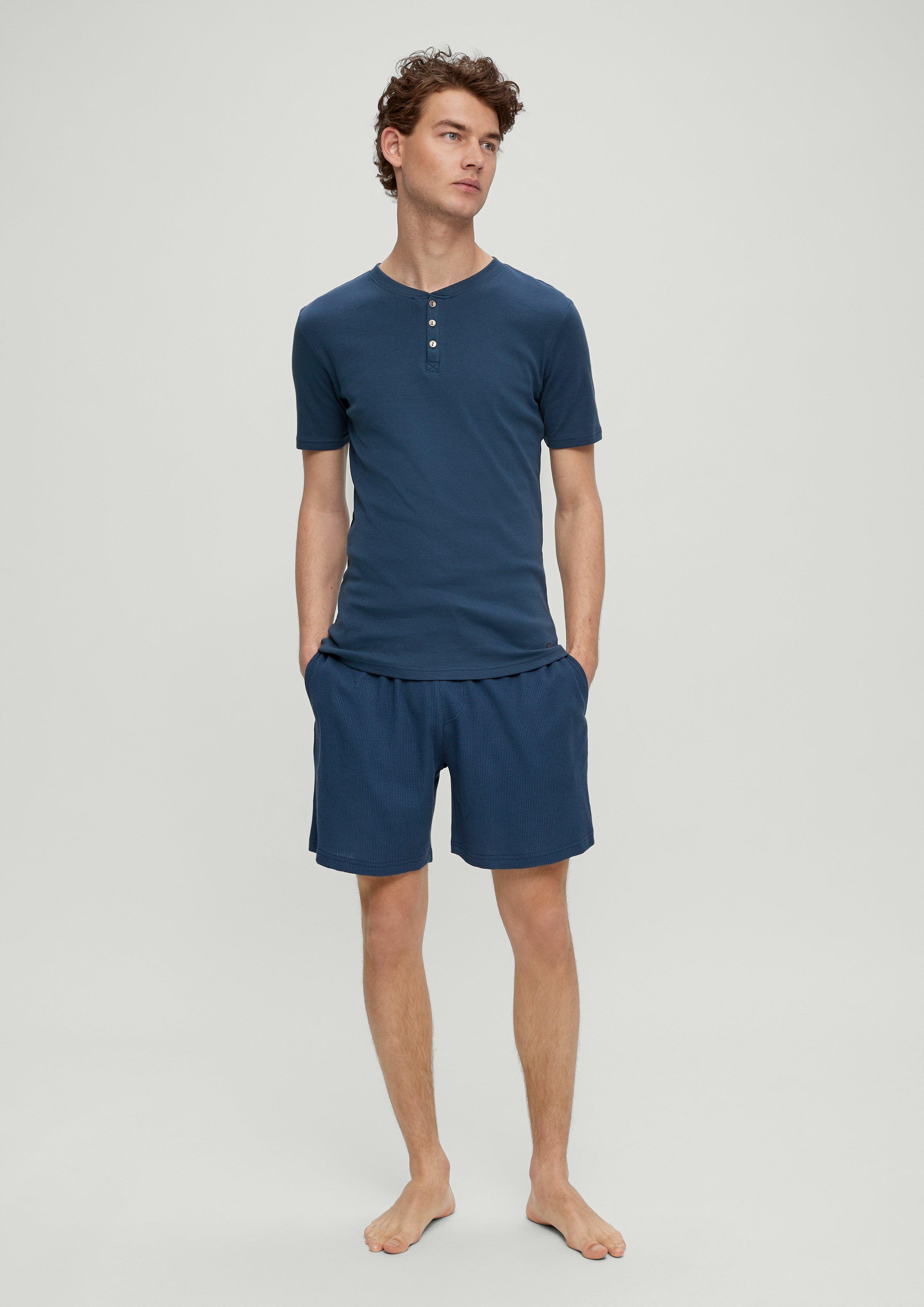 Pyjama-Shirt mit Knopfleiste  6008388-5700