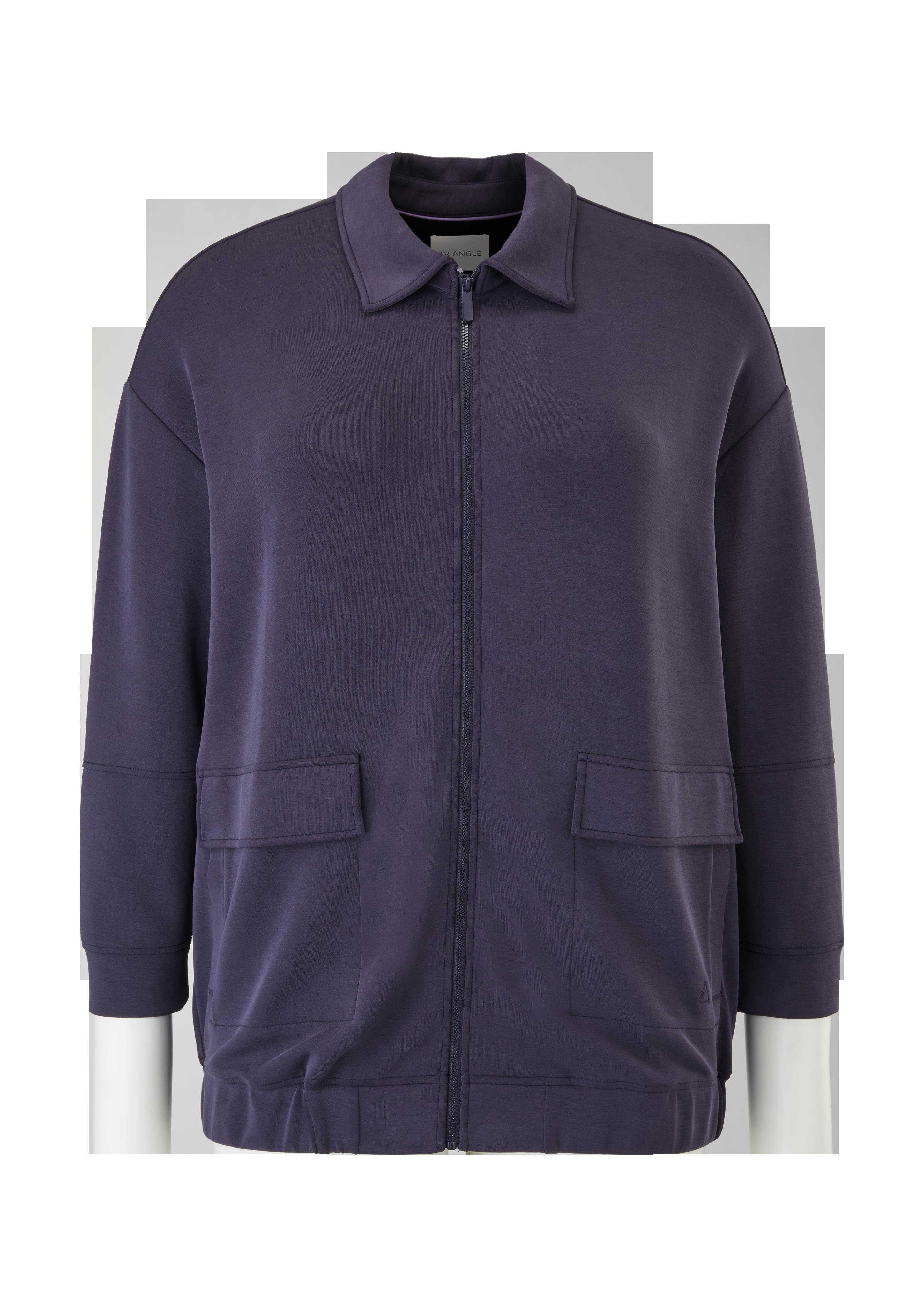 Sweatjacke mit Pattentaschen  2121687-5959