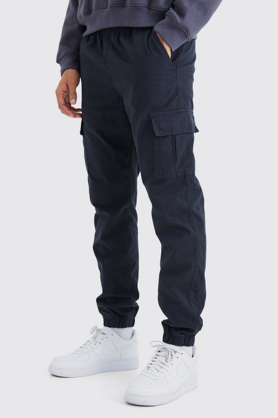SlimFit Twill Cargo-Hose