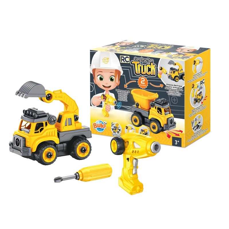 Camion de chantier télécommandé à construire Buki