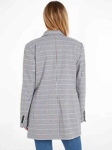 TOMMY HILFIGER Damen Blazer SMALL CHECK RELAXED BLAZER