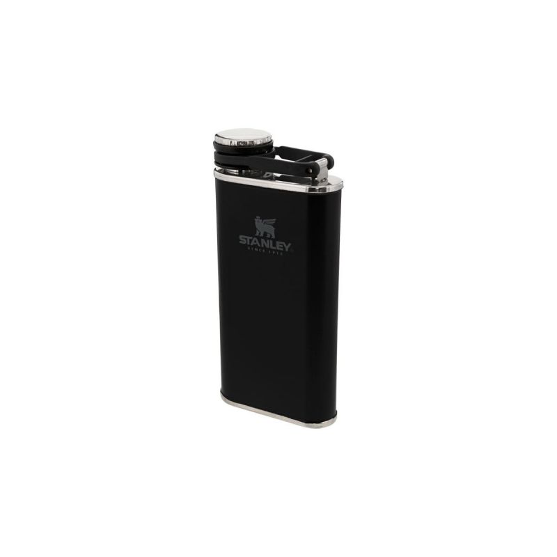 Taschenflasche, Stanley Classic Easy-Fill Wide Mouth Flask 8oz \/ 230ml Matte Black Pebble