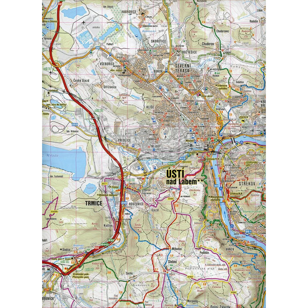 Wanderkarte Tschechien Ceske stredohori, Decisnke steny 1 : 40 000 - Wanderkarte