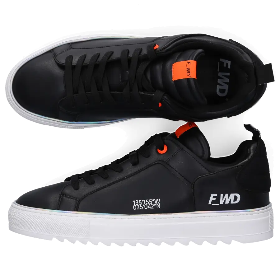 F_WD - Sneaker low XP1_SHEM X Eco Nappaleder Logo schwarz - schwarz