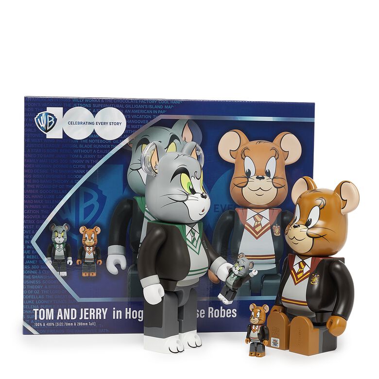 Medicom Bearbrick Tom & Jerry Hogwarts House Robes 100%&400% multicolor